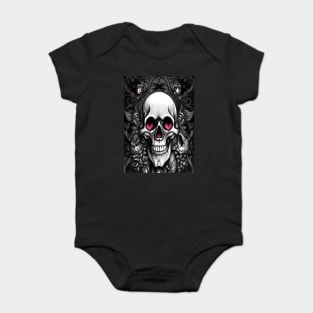 ROMANTIC SKULL Baby Bodysuit
